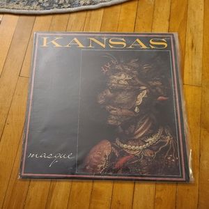 Kansas Masque vintage vinyl record album black white LP GUC
